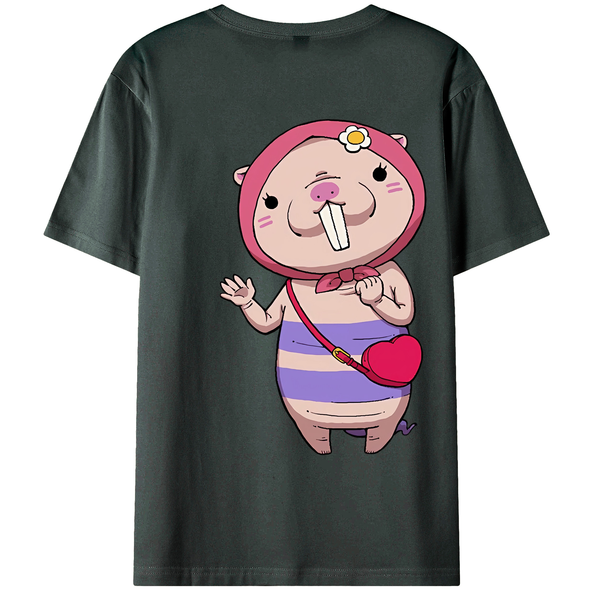 （画像用） 妖怪ウォッチ Yo-kai Watch 綿100％ メンズ半袖Tシャツ（バックプリント） 通気性